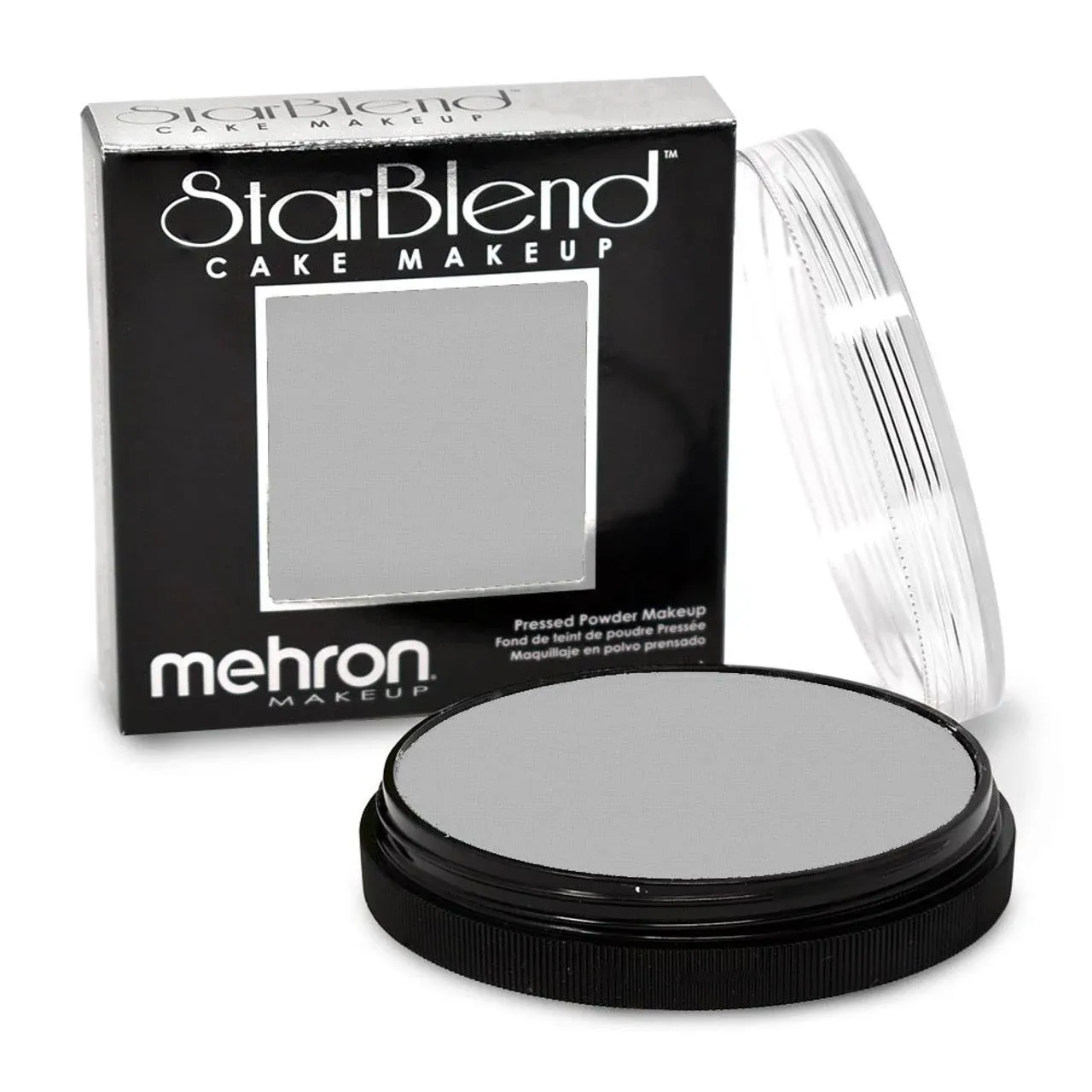 Mehron Makeup StarBlend Cake Makeup | Wet/Dry Pressed Powder Face Makeup | Powder Foundation | Alabaster Face Paint & Body Paint 2 oz (56g)