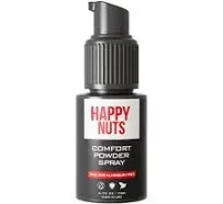 Happy Nuts Mens Comfort Powder Spray Anti Chafing & Deodorant Aluminum-Free Sweat and Odor Control for Groin and Men's Private Parts