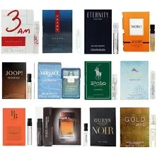 Men's Velvet Pouch Cologne Samples Vials