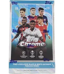 2022-23 Topps Chrome UEFA Club Competitions Soccer Hobby Lite Box