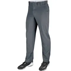 CHAMPRO Boys Open-Bottom Loose-Fit Baseball Pant with Adjustable Inseam and Reinforced Sliding Area