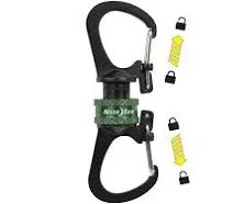 Nite Ize SlideLock 360 Dual Carabiner - Magnetic Lock Keychains for Camping &amp; Mo