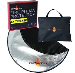 Fireproof Mat Fire Pit Pad 36 Inch Heat Shield for Deck, Patio, Grass, Concrete