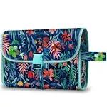 Womens Portable Toiletry Cosmetic Travel Bag Hanging Makeup Organizer Pouch Case