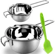 Double Boiler Pot Set for Melting Chocolate, Butter, Cheese, Caramel and Candy