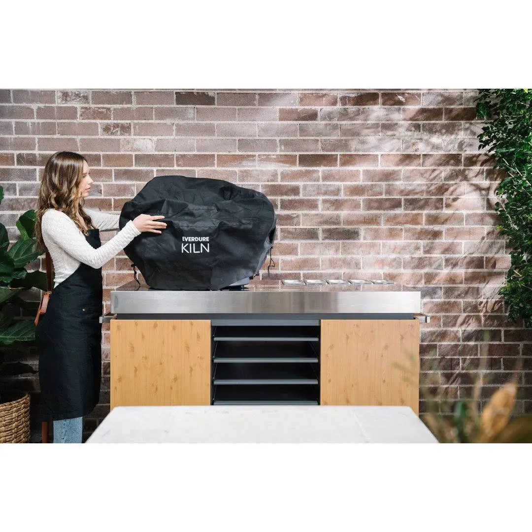 Everdure Kiln Pizza Oven Protective Cover UV and Weather Resistant Black