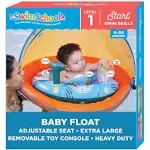 Swimschool Infant Baby Pool Float with 5 Toy Interactive Play Console Adjustable Sun Canopy Safety Seat Infant Baby Floatie