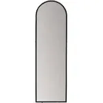 Habitat Decor 60-in by 18-in Aria Black Arched Mirror