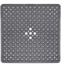 ENKOSI Square Shower Anti Slip Mat - 21 x 21 Non Slip Shower Mat - Shower Non Slip Mat - Shower Mats for Showers Anti Slip for Elderly - No Slip Shower Mat - Nonslip Shower Mat (21x21 Aqua Green)