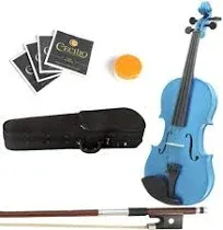 Mendini 16-Inch Ma250 Varnish Solid Wood Viola with Case, Bow, Rosin, Bridge and Strings