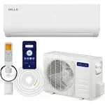 della 9000 BTU WiFi Enabled 19 SEER Cools Up to 400 Sq.ft 115V Energy Efficient Mini Split Air Conditioner & Heater Ductless Inverter System, with