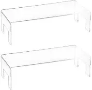 Frcctre 2 Pack Clear Acrylic Display Risers