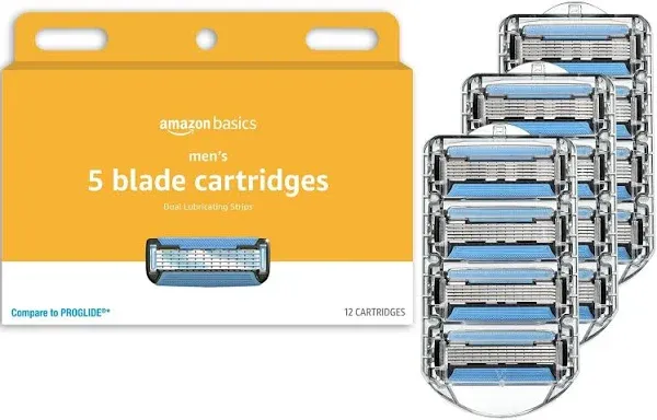 Amazon Basics 5-Blade Razor Refills