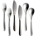 Sori Yanagi Dinner Cutlery Set 6 Pieces #1250 Knives Spoons Forks 