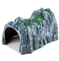 NWFashion Model Scenery 1:160 Scale N Gauge Plastic Rockery Tunnel Track Train Accessories Toy (2PCS)