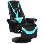 Queen Throne Video Gaming Chair Ergonomic Recliner Racing Chair High Back Swivel Chair with Footrest and Adjustable Backrest Lumbar Support