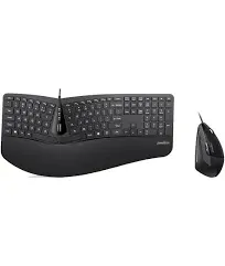 Perixx PERIDUO-505, Ergonomic Keyboard and Mouse Combo