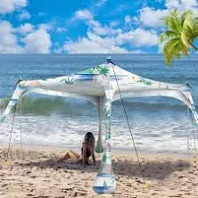 Buheco 7x7.5ft Pop Up Shade Beach Tent