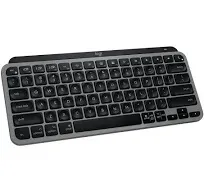 Logitech MX Keys Mini for Mac Minimalist Wireless Keyboard, Compact, Bluetooth, Backlit Keys, USB-C, for MacBook Pro, MacBook Air, iMac, iPad - Space Grey