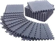 24pc Puzzle Exercise Mat w/ EVA Foam Interlocking Tiles 96 Sq Ft GYM Home