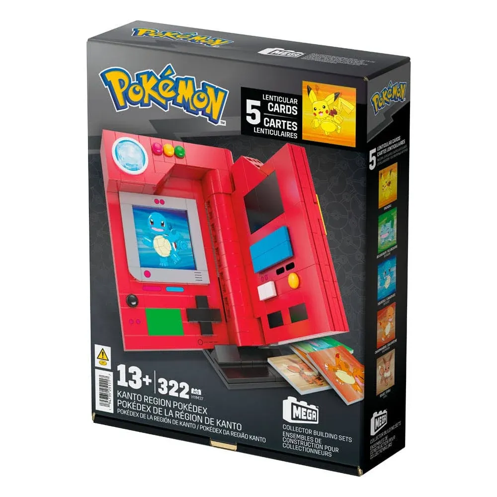 Mega Bloks Pokémon Kanto Region Pokédex Building Kit 322-Pieces for Collectors