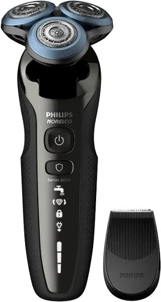 Philips Norelco 6880/81 Shaver 6800, Rechargeable Wet/Dry Electric Shaver, with Trimmer Attachment