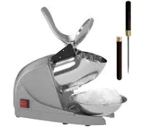 High Efficiency Ice Shaver Machine with Three Blades - Home &amp; Commercial Use