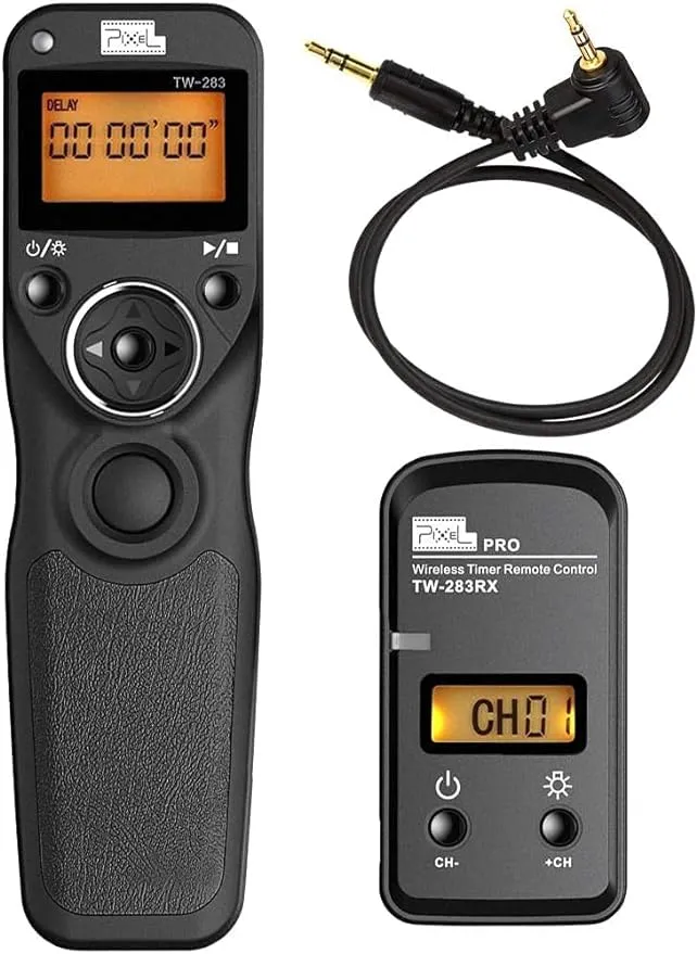 Pixel TW-283 E3 Wireless Shutter Release Remote Control for Canon EOS R 800D 760D 750D 700D 650D 600D 1300D 1200D 1100D 1000D 550D 500D 450D 400D 350D 300D 100D 60D 70D 80D 90D