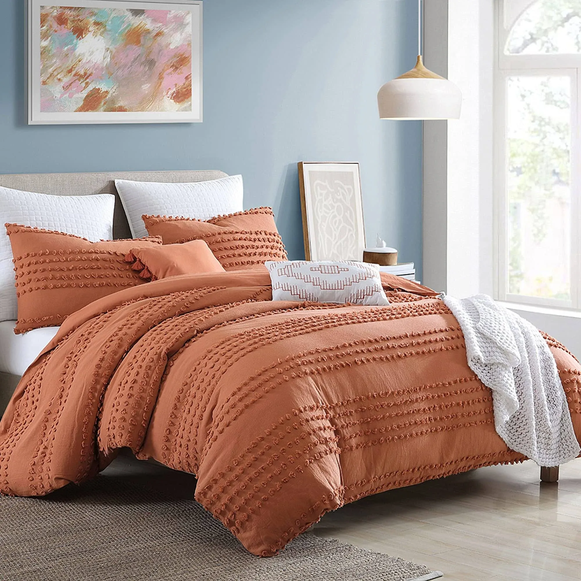 Swift Home Marilla 5 Piece Cotton Comforter Set