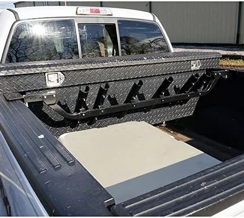 the Fixed Truck Bed Fishing Rod Rack - Adjustable Durable Truck/Suv Rod Holder,