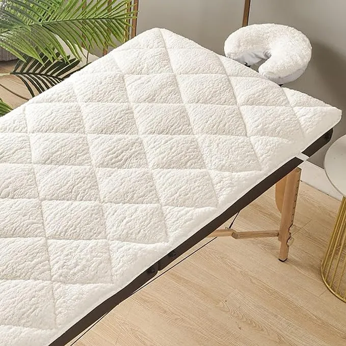 Double-Sided Fleece Massage Table Cover - Premium Massage Table Pad with Layer 