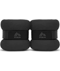 RBX 1 Lbs X2 Wrist / Ankle Weights set, Black / BLUE, 