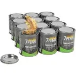 7Penn Gel Fireplace Fuel Cans, 13oz - 12 Pack Fire Pit Gel Fuel Cans for Fireplace, Fire Bowls, and Chafing Dishes