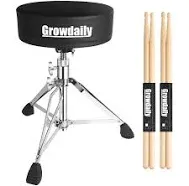 Drum Throne Seat,Adjustabl<wbr/>e Stool Drum Universal Thick Padded Drum Throne R11