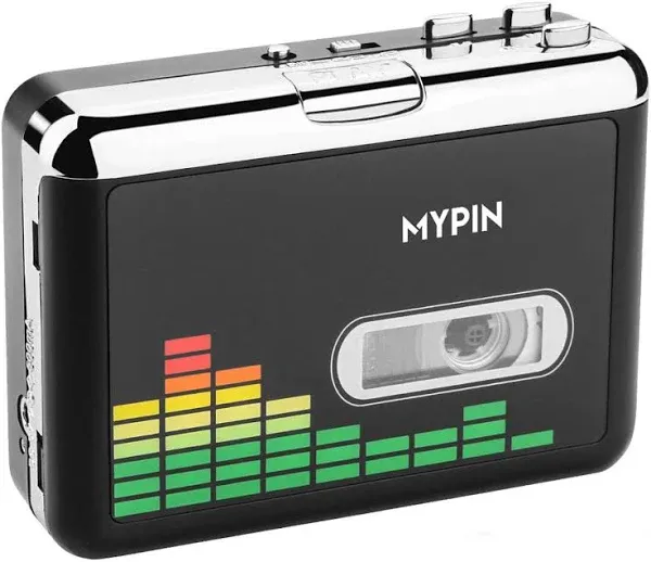 USB Cassette to MP3 Converter, Portable Walkman Cassette Audio Music Player Tape