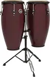 Latin Percussion City Series Conga Set with Stand - 10/11 inch Dark Wood