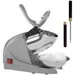 Electric Ice Shaver Machine - 3 Blades, Prevent Splash, 286 lbs/hr Ice Maker