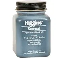 Higgins Black Eternal Ink, 2.5 Oz Bottle (44041)