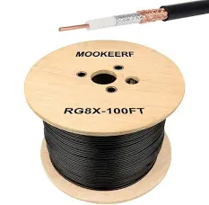 MOOKEERF RG8x Coaxial Cable Low Loss Cable RG8x Coax Cable 50 ohm