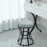 Vanity Stool Chair, Modern Dressing Stool for Makeup Vanity with Black Legs - -