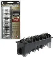 WAHL PRO SENIOR PREMIUM #1-8 METAL BACK NON SLIP GUIDE WITH FREE $10 ORGANIZER