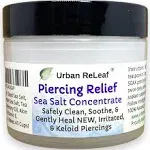 Urban Releaf Piercing Relief Sea Salt Concentrate Aftercare ! Safely Clean Soothe & Gently Heal New Irritated & Keloid Bump Piercings. Effective