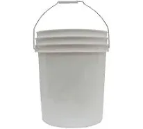 LEAKTITE 5GLSKD 5-Gallon lon White Plastic Pail