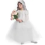 Bridal Princess Costume - Kids - Dress Up America Large (12-14)