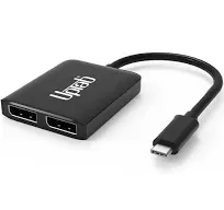 UPTab USB-C to Dual DisplayPort 4K Adapter