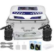 Dual User Professional Foot Detox Machine Home Use Ionic Detox Foot Bath Spa With Far Infrared Waist Belt And Tens Pad