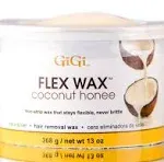 GiGi Coconut Honee Flex Wax - Non-Strip Hair Removal Wax, 13 oz