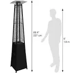 Blue Sky Outdoor Stainless Steel Gas Patio Heater 48,000 BTU