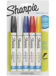 Sharpie Permanent Markers Medium Point White 2/Pack (1782041) 896656