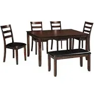 Ashley Signature Design Coviar 6-Piece Dining Room Table Set